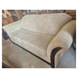 Microfiber Beige Microfiber Or Faux-Suede