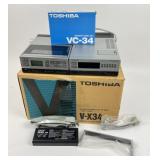 Toshiba VC-34 Remote Hand Set With V-X34 Recorder