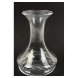 Hand Crafted Clear Glass Blenko Vase 8" tall