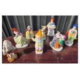 Porcelain Figurines Including Gnome, Musicians