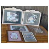 Framed Floral Calendar Pages, Nature Morel Mushroo