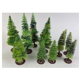Train accessories: Plastic Model Pine Trees With B