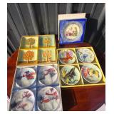 Decorative Plates Featuring Seasons, Butterflies,