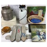 Decorative Art, Milk Can, Tortoise Figurine