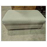 Pin Striped Ottoman 28 in. X 48 in. X 18 in. H