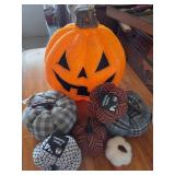 Fabric Pumpkins, Glitter Pumpkin Decor