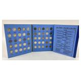 Silver Roosevelt Dimes in incomplete booklet 1946-