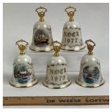 Gorham Currier and Ives Bells 1970s Holiday Scenes