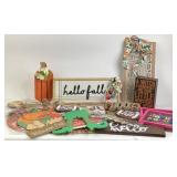 Fall Seasonal Decor With Signs And Accents