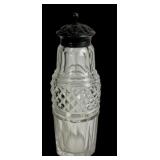 Mid-19th century English cut glass & sterling
