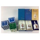 Schmid Ceramic Christmas Bells, Avon Cologne Bells