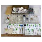 Buttons & Plastic Organizers