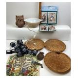 Pyrex Autumn Bowl, Ceramic Owl Lamp, Victorian Wal