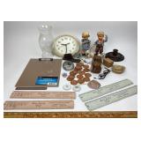 Japanese Porcelain Figurines, Jeweler Rulers, Iron