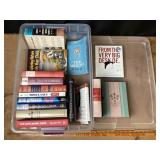 Sterilite & Books: Tom Clancy, Walden, Rush Limbau