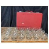 Red Forecast Hard Shell Luggage, Sherbet Glasses