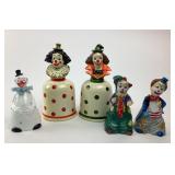 Ceramic Clown Figurines, Japan