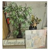 Artificial Potted Bamboo Tree 48 in. H, Faux