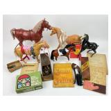 Horse Figurines, Baking Books, Games, Shoehorn Set