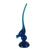 Viking Glass Long Tail Bird Bluenique