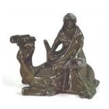 French cold painted cast metal camel