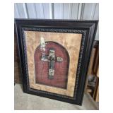 Framed & Shadowboxed Wall Art Piece Features A
