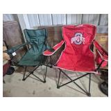 Folding Lawn Chairs (2) Coleman Ohio State &