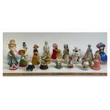 Ceramic Figurine Bells, Various Characters