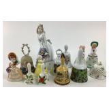 Porcelain Figurine Bells By Schmid, Bavaria +