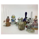 Decorative Porcelain, Ceramic, Crystal Bells