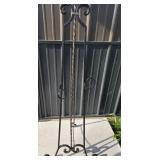 Wrought Iron Easel With Curved Detailing