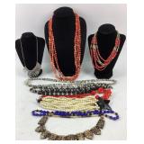 Costume Jewelry: Napier Blue and gold tone