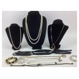 Costume Jewelry: Lia Sophia gold and silver