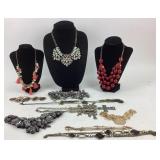 Costume Jewelry: New York lace covered beaded