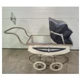 Mid-Century Toy Pram Or Doll Carriage