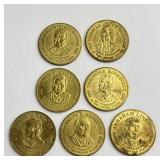 7 Presidential Coins