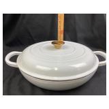Crofton Beige Cast Iron Braising Pan