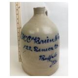 J. Fisher Lyons NY Stoneware Advertising Jug