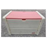 Little Tikes Toy Chest with Pink Lid