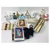 Ceramic Figurines, Glass Swans, Colonial Candle Co
