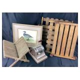 Paymaster S-600 Check Writer, Wood Folding seats