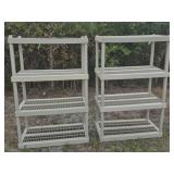 Keter Plastic Shelving (2) 36 in. X 18 in. X 55