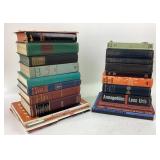 Books by Emile Zola, Leon Uris, Stanley Wolpert +