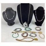 Costume Jewelry: AB and faceted glass bead