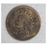 1864-L Indian Head Penny AU Rare