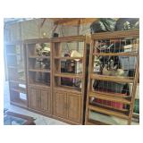 Pressed Wood Bookcases (4) 2 Have Shelves & 2
