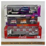 MP Coca-Cola and Fanta Diecast Truck Sets