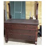 Empire style mahogany dresser