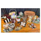 Decorative Figurines, Musical Water Globes, Wicker