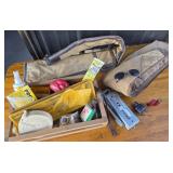 Gun Cases, 2 Federal Shells, Accessories
